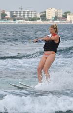 MICHELLE and AURORA HUNZIKER Water Skiing in Milano Marittima 07/06/2018