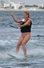 MICHELLE and AURORA HUNZIKER Water Skiing in Milano Marittima 07/06/2018