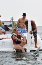 MICHELLE and AURORA HUNZIKER Water Skiing in Milano Marittima 07/06/2018