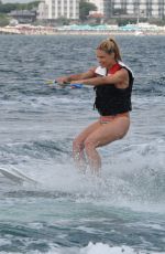 MICHELLE and AURORA HUNZIKER Water Skiing in Milano Marittima 07/06/2018
