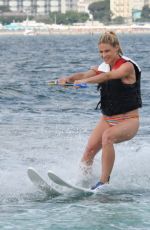 MICHELLE and AURORA HUNZIKER Water Skiing in Milano Marittima 07/06/2018