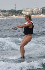 MICHELLE and AURORA HUNZIKER Water Skiing in Milano Marittima 07/06/2018