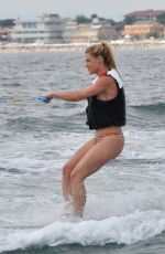 MICHELLE and AURORA HUNZIKER Water Skiing in Milano Marittima 07/06/2018