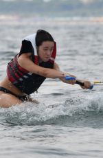 MICHELLE and AURORA HUNZIKER Water Skiing in Milano Marittima 07/06/2018