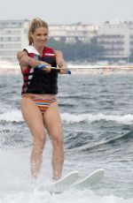 MICHELLE and AURORA HUNZIKER Water Skiing in Milano Marittima 07/06/2018