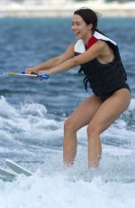 MICHELLE and AURORA HUNZIKER Water Skiing in Milano Marittima 07/06/2018