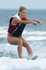 MICHELLE and AURORA HUNZIKER Water Skiing in Milano Marittima 07/06/2018