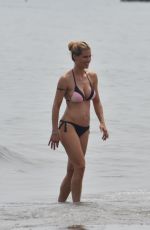 MICHELLE HUNZIKER in Bikini on the Beach in Italy 07/04/2018
