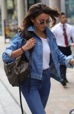 MICHELLE KEEGAN in Double Denim at BBC Studios in Salford 07/18/2018