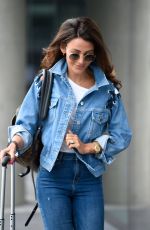 MICHELLE KEEGAN in Double Denim at BBC Studios in Salford 07/18/2018