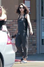 MILA KUNIS in Overalls Out Shopping in Los Angeles 07/05/2018
