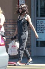 MILA KUNIS in Overalls Out Shopping in Los Angeles 07/05/2018