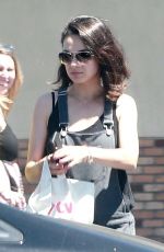 MILA KUNIS in Overalls Out Shopping in Los Angeles 07/05/2018