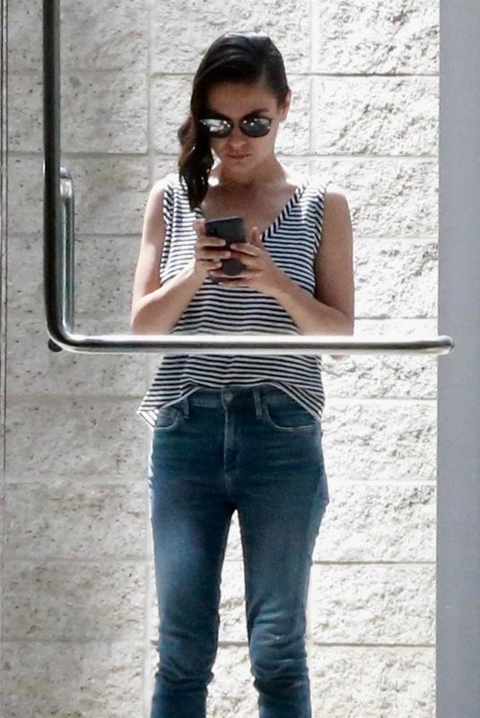 MILA KUNIS Leaves a Meeting in Century City 07/26/2018