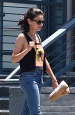 MILA KUNIS Leaves a Nail Salon in Los Angeles 07/25/2018