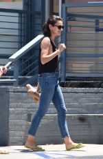 MILA KUNIS Leaves a Nail Salon in Los Angeles 07/25/2018
