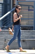 MILA KUNIS Leaves a Nail Salon in Los Angeles 07/25/2018