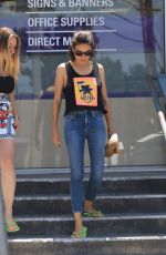 MILA KUNIS Leaves a Nail Salon in Los Angeles 07/25/2018