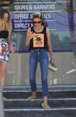 MILA KUNIS Leaves a Nail Salon in Los Angeles 07/25/2018