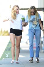 MILEY and TISH CYRUS Out in Los Angeles 07/27/2018