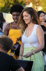MINKA KELLY Arrives at Harry Styles
