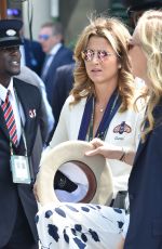 MIRKA FEDERER Arrives at Wimbledon Tennis Championships in London 07/11/2018