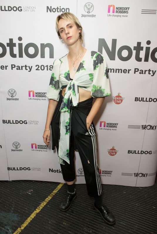 MO at Notion Magazine Summer Party 2018 in London 07/27/2018