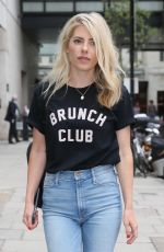 MOLLIE KING in Jeans Leaves BBC Radio in London 07/10/2018