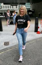 MOLLIE KING in Jeans Leaves BBC Radio in London 07/10/2018