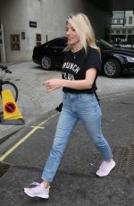 MOLLIE KING in Jeans Leaves BBC Radio in London 07/10/2018