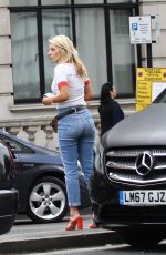 MOLLIE KING in Jeans Out in London 07/15/2018