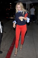 MORGAN STEWART Out for Dinner in Beverly Hills 07/22/2018