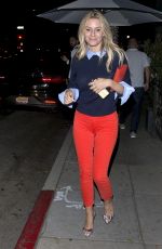 MORGAN STEWART Out for Dinner in Beverly Hills 07/22/2018