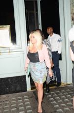 NADIA ESSEX Leaves Sexy Fish in London 07/27/2018