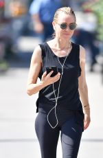 NAOMI WATTS in Leggings Out in New York 07/02/2018