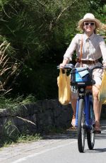 NAOMI WATTS Out Riding a Citi Bike in New York 