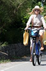 NAOMI WATTS Out Riding a Citi Bike in New York 