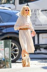 NAOMI WATTS Out with Her Dog in New York 07/20/2018