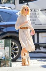 NAOMI WATTS Out with Her Dog in New York 07/20/2018