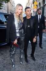 NATASHA POLY Arrives at Vogue Dinner Party in Paris 07/03/2018