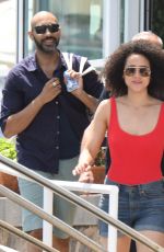 NATHALIE EMMANUELL at Hotel Regina Isabella in Ischia 07/21/2018