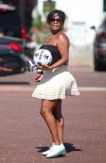 NIA LONG at a Parking Lot in Malibu 07/16/2018
