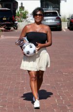 NIA LONG at a Parking Lot in Malibu 07/16/2018