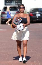 NIA LONG at a Parking Lot in Malibu 07/16/2018