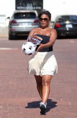 NIA LONG at a Parking Lot in Malibu 07/16/2018