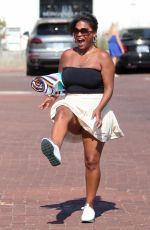 NIA LONG at a Parking Lot in Malibu 07/16/2018