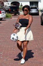 NIA LONG at a Parking Lot in Malibu 07/16/2018