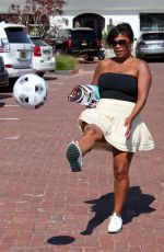 NIA LONG at a Parking Lot in Malibu 07/16/2018