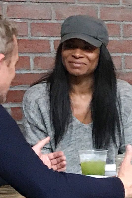 NIA LONG Out for Lunch at Croft Alley in Los Angeles 06/30/2018