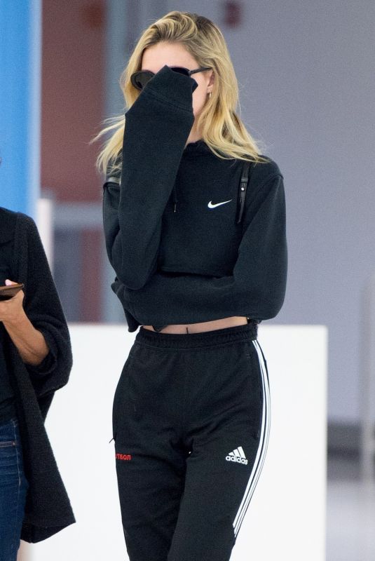 NICOLA PELTZ at JFK Airport in New York 07/12/2018